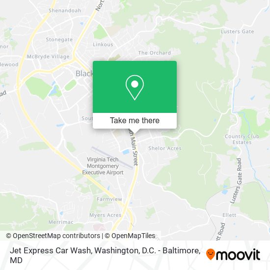 Mapa de Jet Express Car Wash
