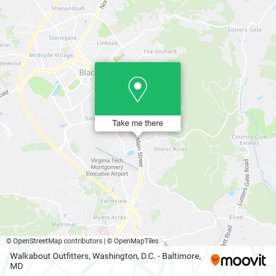 Mapa de Walkabout Outfitters