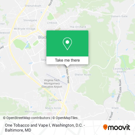 Mapa de One Tobacco and Vape I