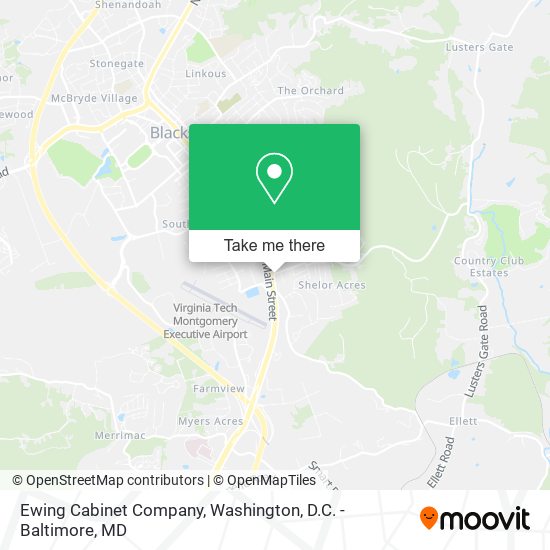 Ewing Cabinet Company map