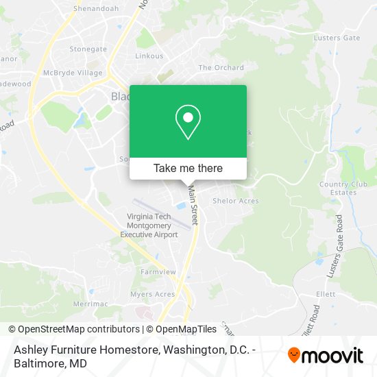 Ashley Furniture Homestore map
