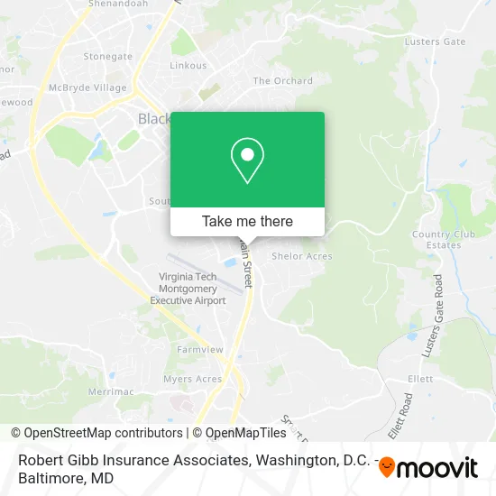 Robert Gibb Insurance Associates map