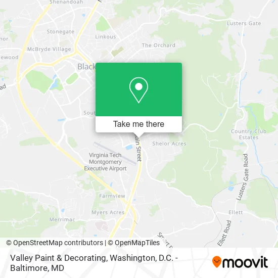 Valley Paint & Decorating map