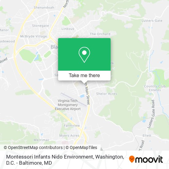 Mapa de Montessori Infants Nido Environment