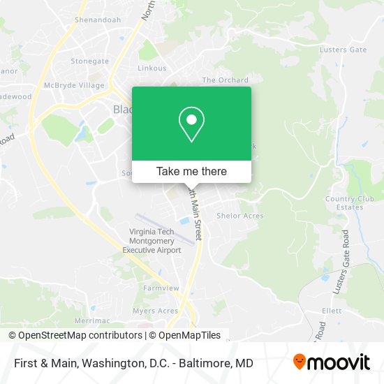 First & Main map