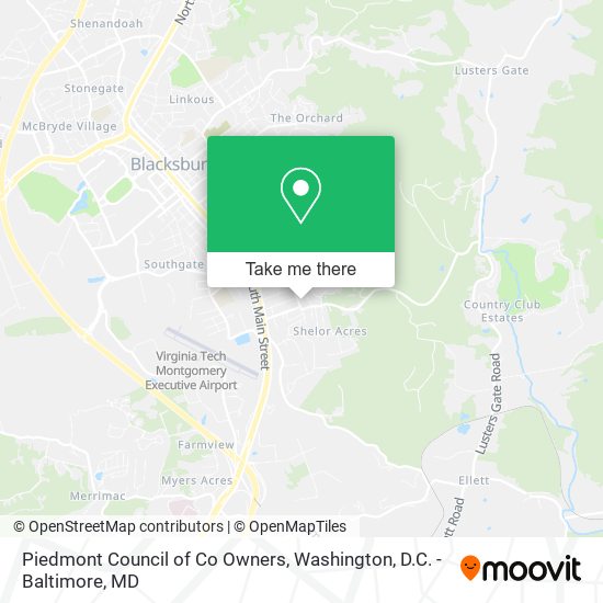 Mapa de Piedmont Council of Co Owners