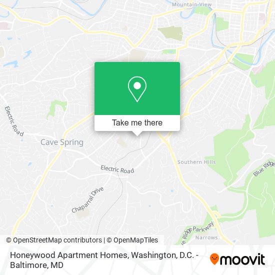 Honeywood Apartment Homes map
