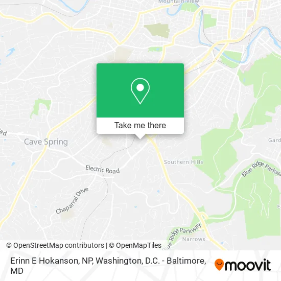 Erinn E Hokanson, NP map