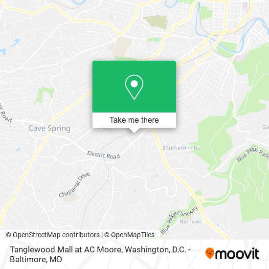 Tanglewood Mall at AC Moore map