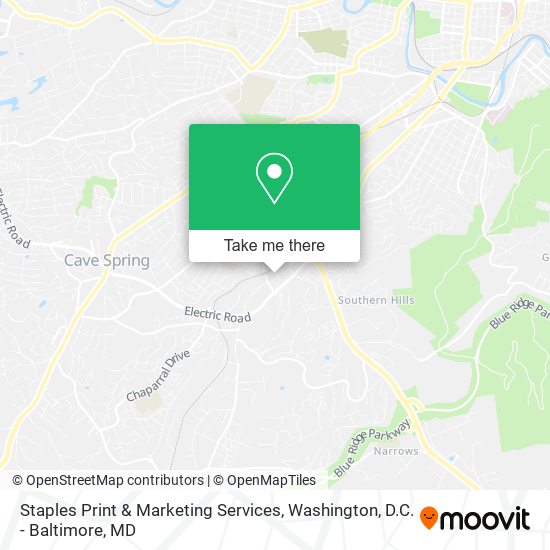 Staples Print & Marketing Services map