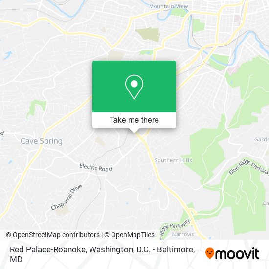 Red Palace-Roanoke map