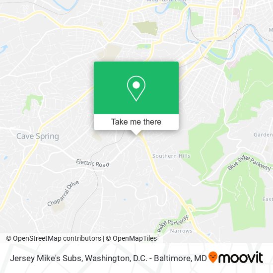 Jersey Mike's Subs map