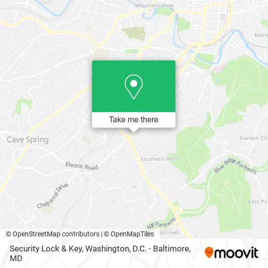 Security Lock & Key map