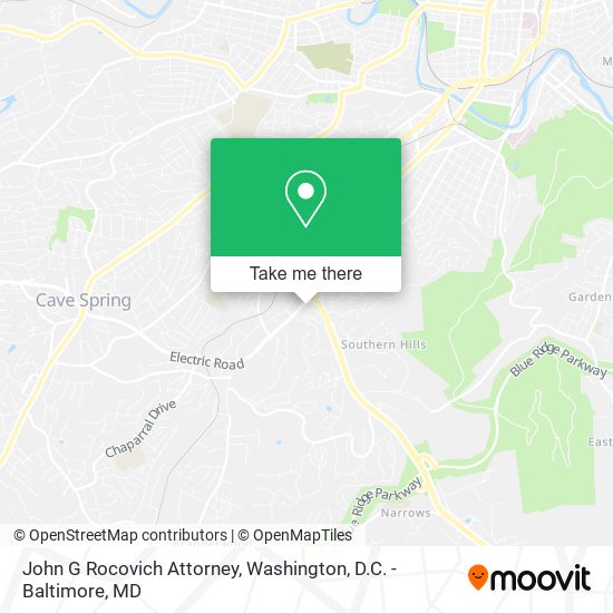Mapa de John G Rocovich Attorney