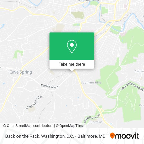 Mapa de Back on the Rack