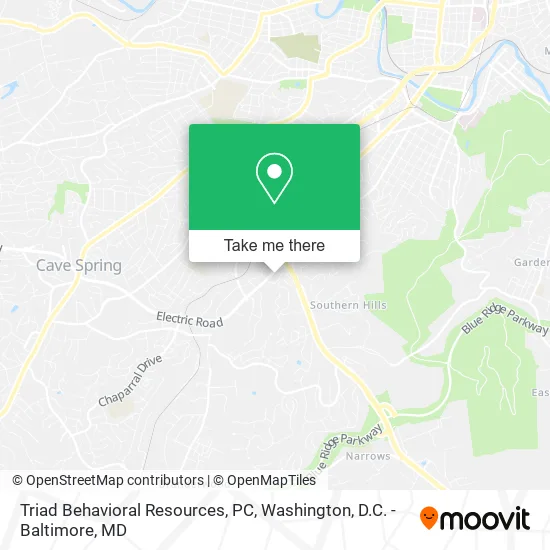 Mapa de Triad Behavioral Resources, PC