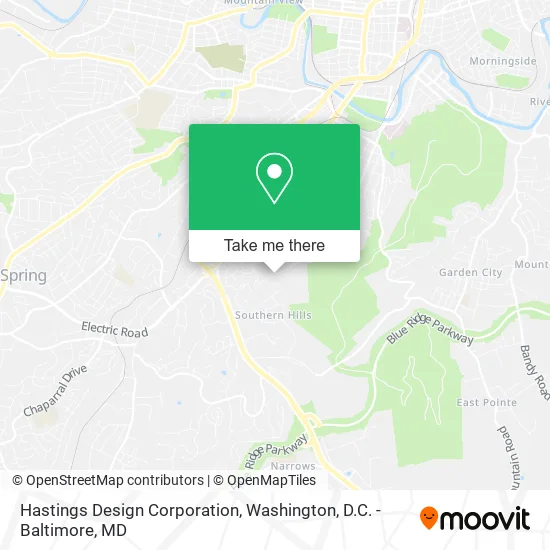 Hastings Design Corporation map