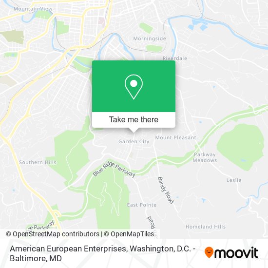 American European Enterprises map