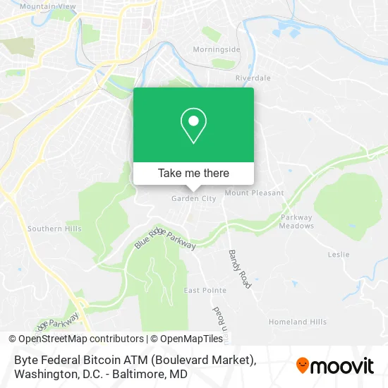 Byte Federal Bitcoin ATM (Boulevard Market) map