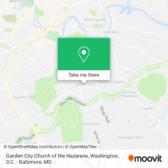 Garden City Church of the Nazarene map