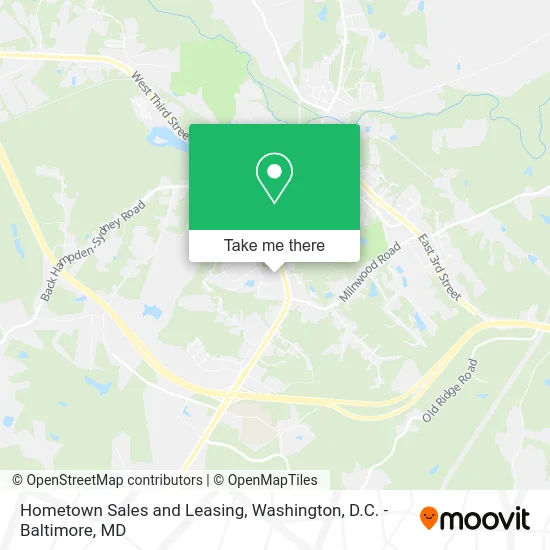 Hometown Sales and Leasing map