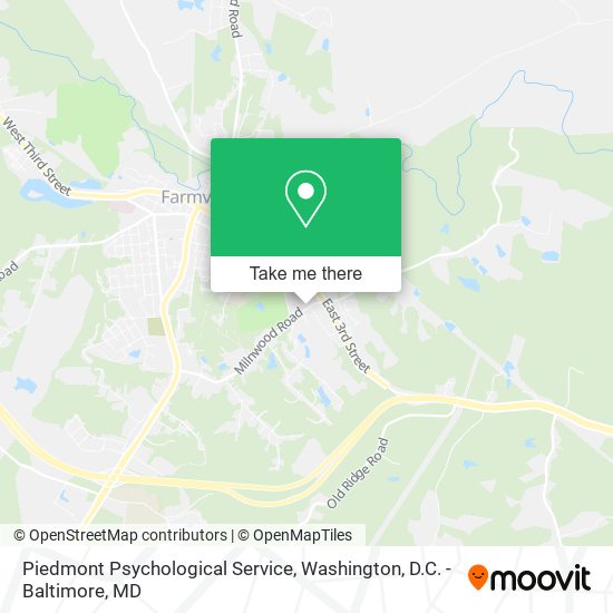 Mapa de Piedmont Psychological Service