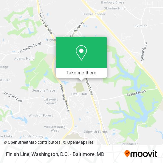 Finish Line map
