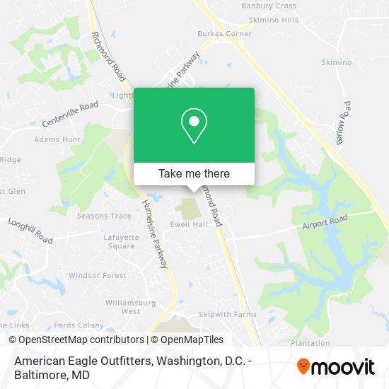 American Eagle Outfitters map