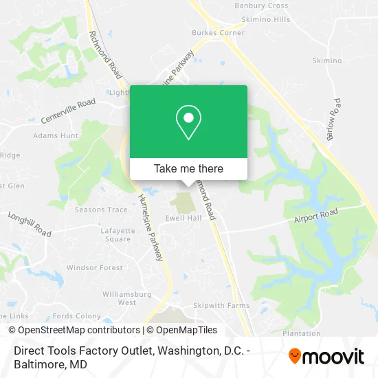 Direct Tools Factory Outlet map