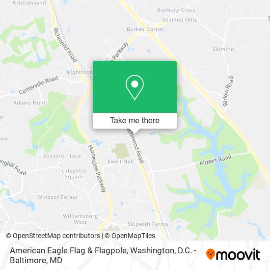 American Eagle Flag & Flagpole map