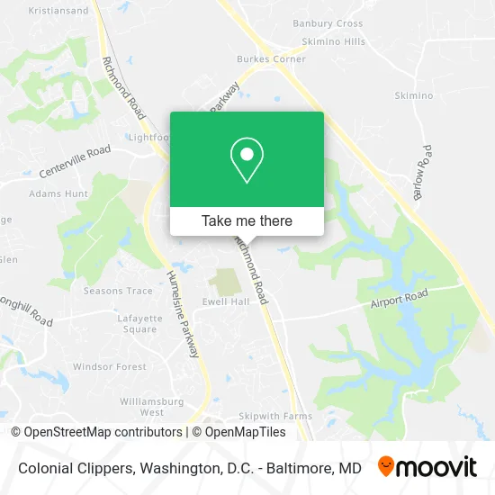 Colonial Clippers map