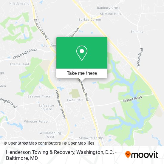 Henderson Towing & Recovery map
