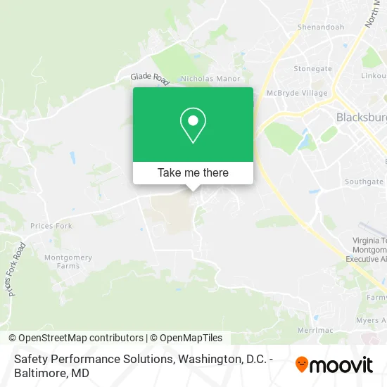 Safety Performance Solutions map