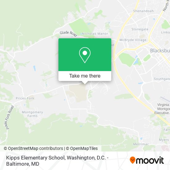 Kipps Elementary School map