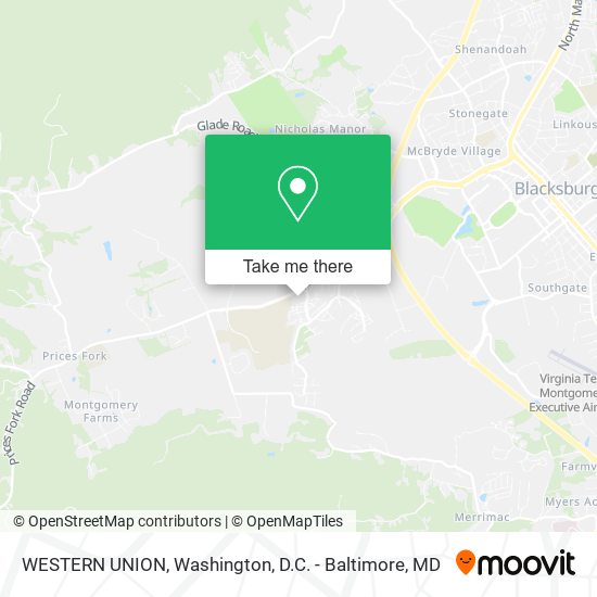 Mapa de WESTERN UNION