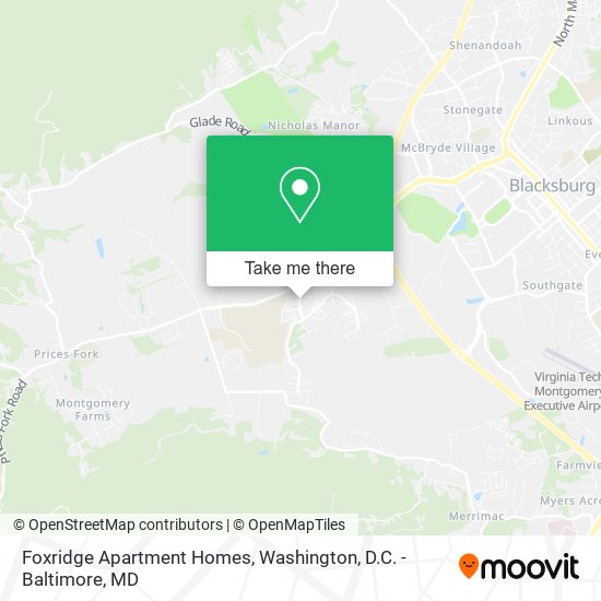 Foxridge Apartment Homes map