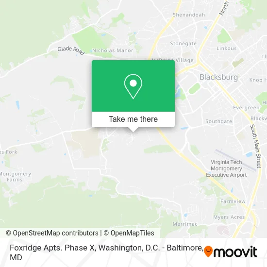 Foxridge Apts. Phase X map