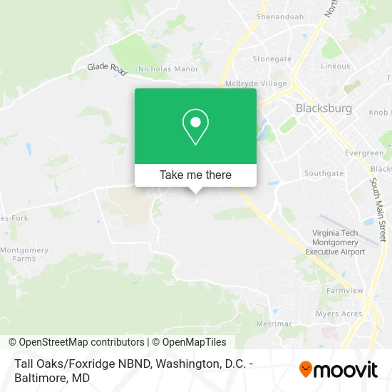 Tall Oaks/Foxridge NBND map