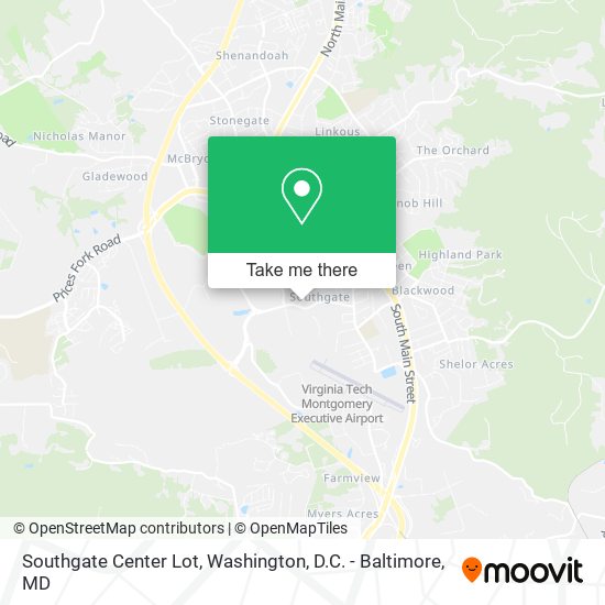 Mapa de Southgate Center Lot