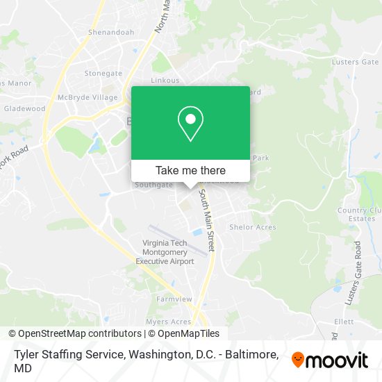 Tyler Staffing Service map