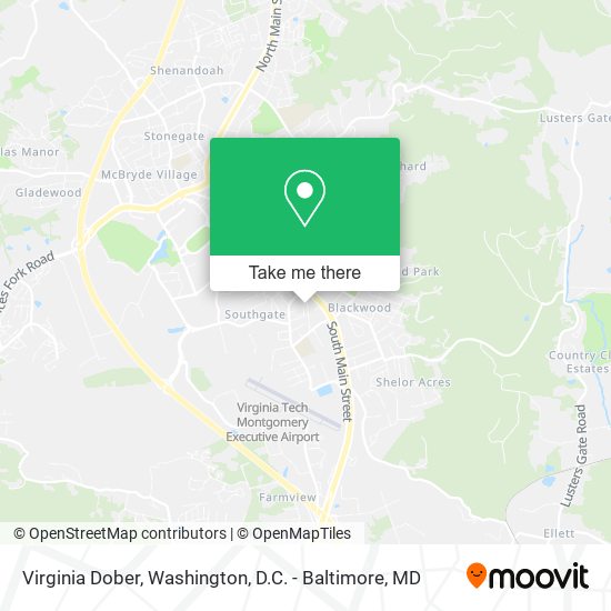 Virginia Dober map