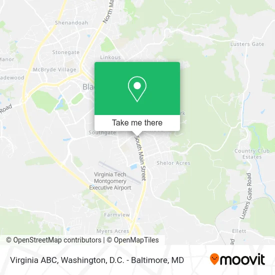 Virginia ABC map