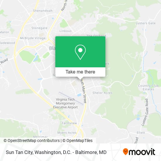 Sun Tan City map