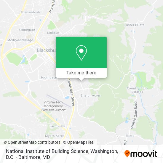 National Institute of Building Science map