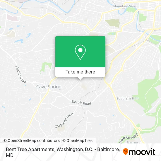 Bent Tree Apartments map