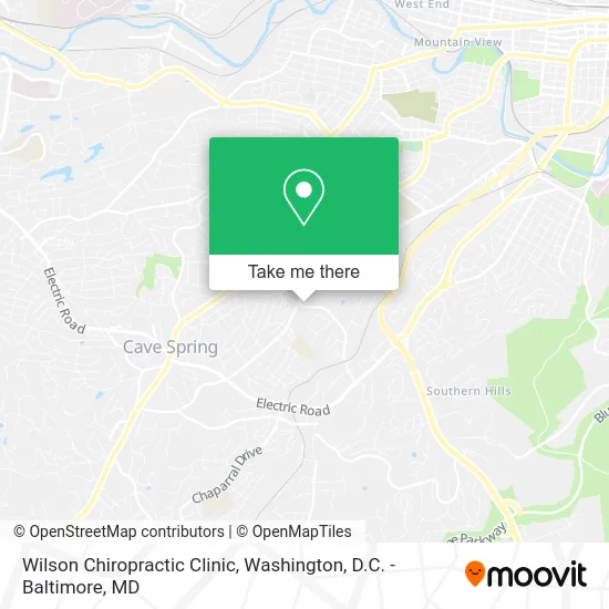 Wilson Chiropractic Clinic map