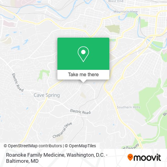 Roanoke Family Medicine map