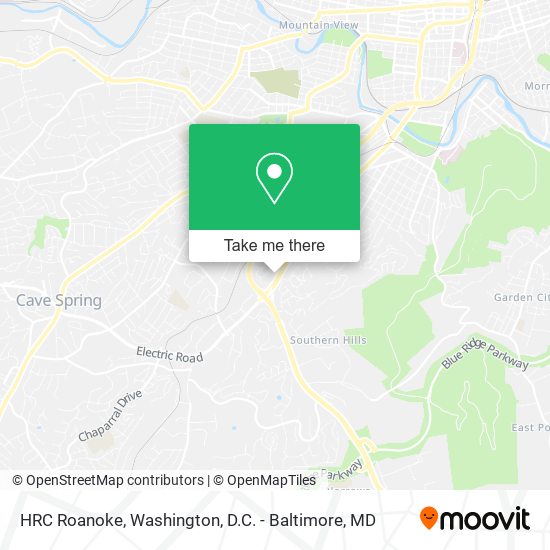 Mapa de HRC Roanoke