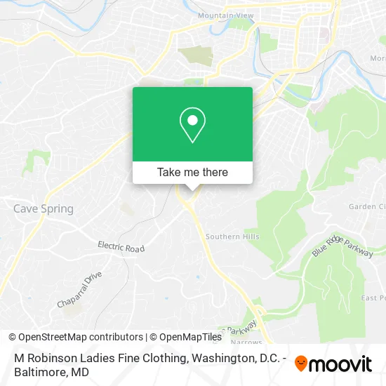 M Robinson Ladies Fine Clothing map