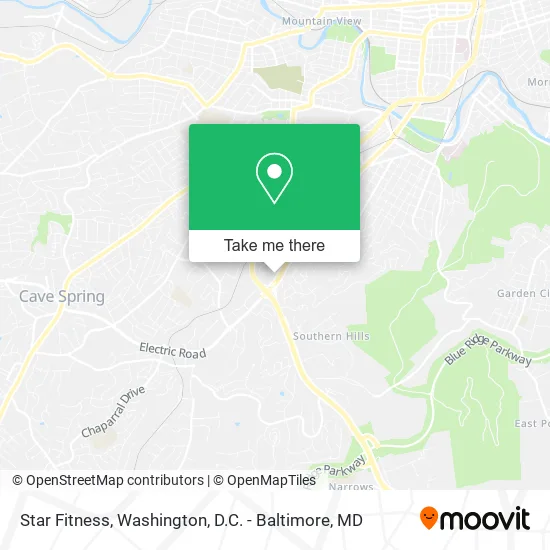 Star Fitness map
